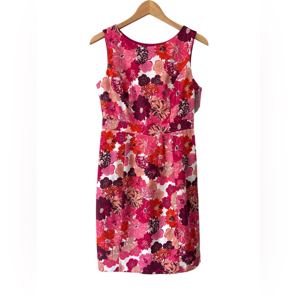 Liberty of London for Target floral Sheath Dress 6 pink orange white retro NWT